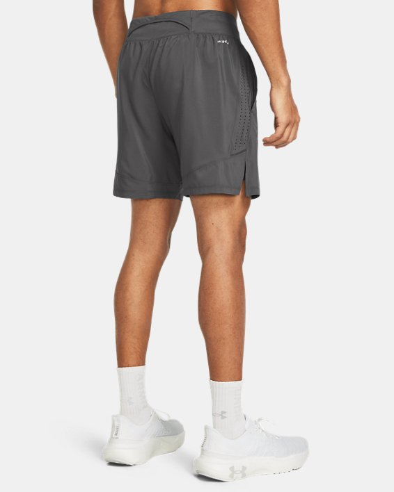 Men's UA Launch Elite 2-in-1 7'' Shorts in Gray image number 1